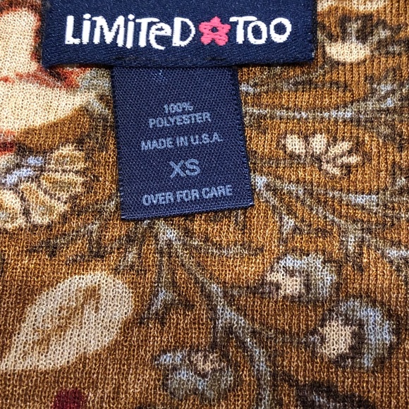 LIMITED TOO Faux Suede Paisley Top - Picture 7 of 7